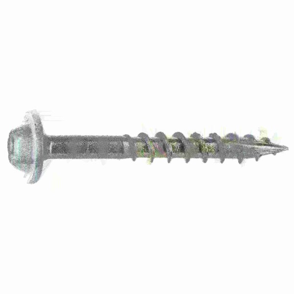Saberdrive Wood Screw, #9, 1-1/2 in, White Steel Flange Round Head Torx Drive, 143 PK 54095 - main